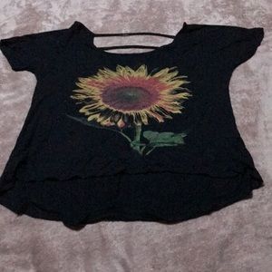 Sunflower tshirt with cutout back